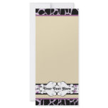 Hip and Chic Animal Print: Purple rack cards