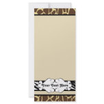 Hip and Chic Animal Print rack cards