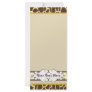 Hip and Chic Animal Print: Yellow Rack Card Design