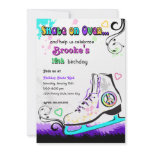 Hip and Colourful Ice Skate Invitation