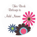 Hip Flowers This book belongs to Sticker