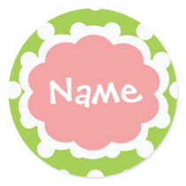 Hip Girl Customizalbe Name Sticker