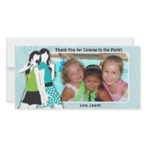 Hip Girls Singing Personalized Photo Card