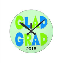 Hip Graduation Decorative Round Clock