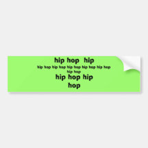 hip hop bumper sticker