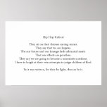 Hip Hop Culture Poster