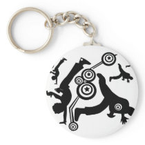 hip hop dancer keychains