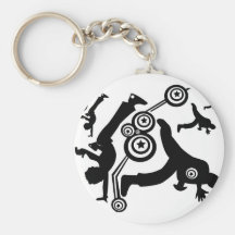 hip hop dancer keychains