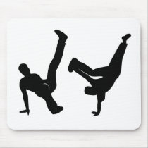 hip hop dancer mousepads