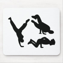 hip hop dancer mousepads