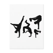 hip hop dancer post cards