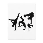 hip hop dancer postcards