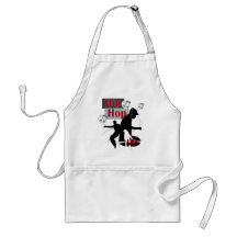 Hip Hop Dancing silloette final Aprons