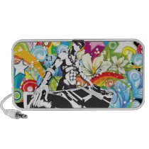 hip hop deejay artsy bliss  vector illustration speaker