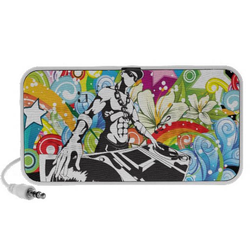 hip hop deejay artsy bliss  vector illustration speaker