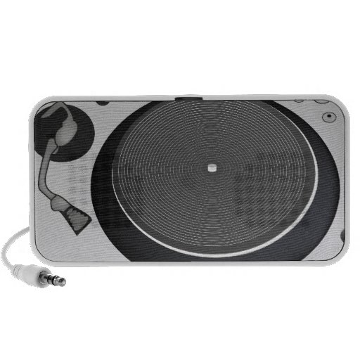 hip hop deejay turntable  vector illustration laptop speaker