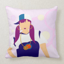 Hip Hop Girl Pillow