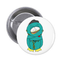 Hip Hop Gito the Penguin Pinback Button