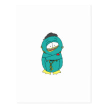 Hip Hop Gito the Penguin Post Cards