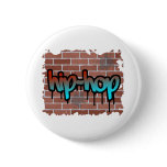 hip hop graffiti  design button