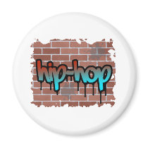 hip hop graffiti  design magnets