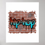 hip hop graffiti  design print