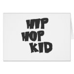 Hip hop kid card