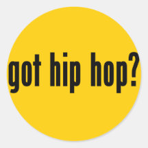 hip hop obtenu ? autocollants ronds