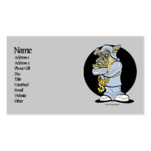 Hip Hop Pug Urban Business Cards