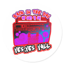 HIP HOP ROUND STICKER