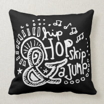 Hip Hop Skip Jump 2-Sided pillows