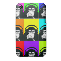 Hip Monkey Pop Art Phone Case iPhone 3 Case-Mate Cases