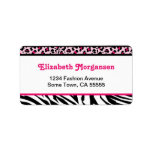 Hip 'N Chic Animal Print Address Label