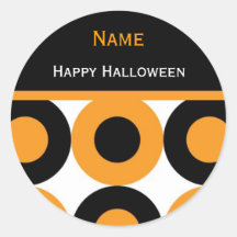Hip Peronalized Halloween Sticker