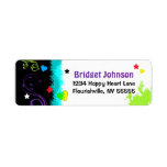 Hip Retro and Groovy Address Label- Small