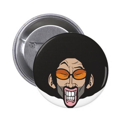 Hiphop Afro man Button