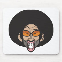 Hiphop Afro man Mouse Pad
