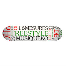hiphop artiste texte skateboards personnalisés