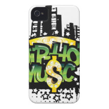HipHop Music iPhone 4 Case-Mate Cases