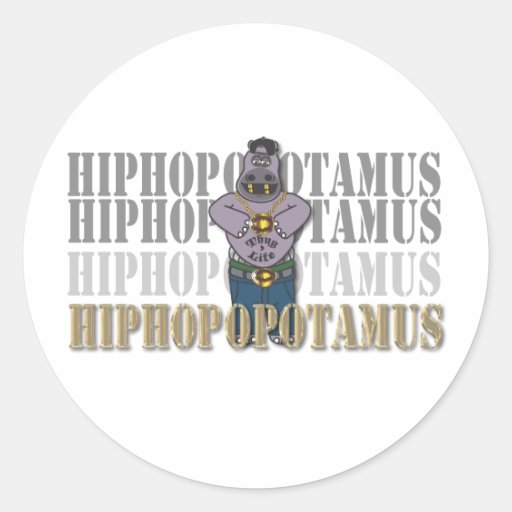 Hiphop-opotamus Sticker
