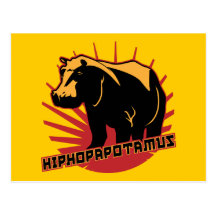 hiphopapotamus rhymenocerous postcard