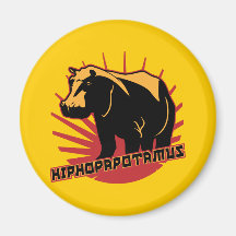 hiphopapotamus rhymenocerous refrigerator magnets