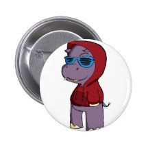 Hiphopopotamus Pinback Buttons