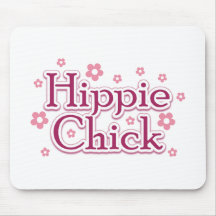 Hippie Chick Mouse Pads