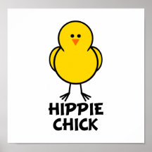Hippie Chick Posters
