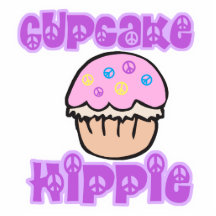 Hippie de petit gâteau photo en relief