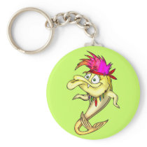 Hippie Fish Keychain