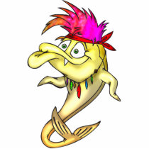 Hippie Fish Cut Out