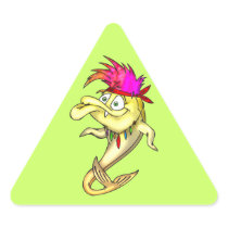Hippie Fish Sticker