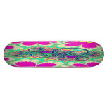 Hippie Flowers Abstract Art Skateboard HOT!